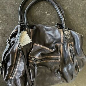 We The Free Black Leather Handbag